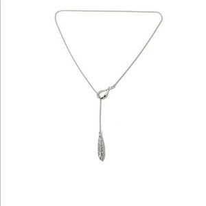 Sevilla Y-drop 20inches silver necklace